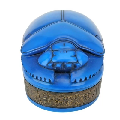 Design Toscano Pharaoh Amenhotep Royal Scarab Sculptural Box 4 Design Toscano Pharaoh Amenhotep Royal Scarab Sculptural Box - Image 2