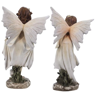Design Toscano Wildflower Meadows Fairies Garden Statues: Set Of Two 6 Design Toscano Wildflower Meadows Fairies Garden Statues: Set Of Two - Image 4