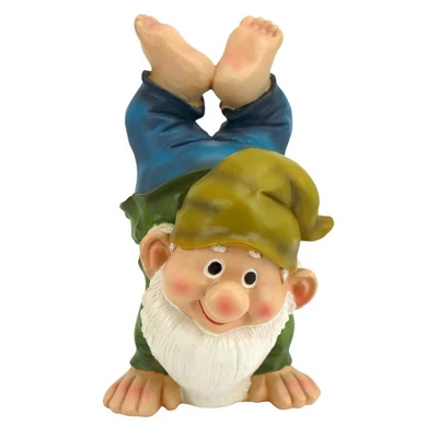 Design Toscano Handstand Henry The Garden Gnome Statue 4 Design Toscano Handstand Henry The Garden Gnome Statue - Image 2