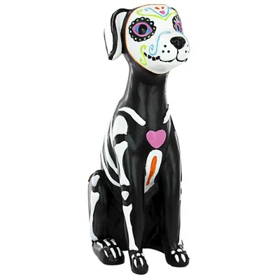 Design Toscano Dia De Los Muertos El Perro Sugar Skull Dog Statue 4 Design Toscano Dia De Los Muertos El Perro Sugar Skull Dog Statue - Image 2