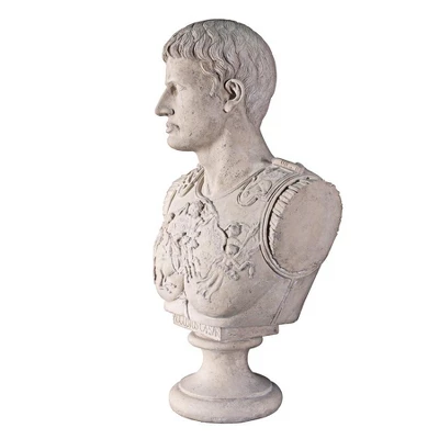 Design Toscano Caesar Augustus Of Prima Porta Grand-Scale Sculptural Bust 7 Design Toscano Caesar Augustus Of Prima Porta Grand-Scale Sculptural Bust - Image 5