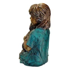 Design Toscano Puppy Kisses, Sitting Girl Cast Bronze Garden Statue -Design Toscano Store GUEST fc832bfc 5fa7 400f b3cf 47a98f548246