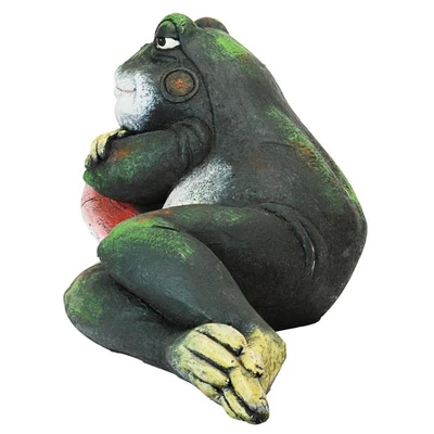 Design Toscano Bert The Frog Garden Toad Statue - Multicolored 6 Design Toscano Bert The Frog Garden Toad Statue - Multicolored - Image 4